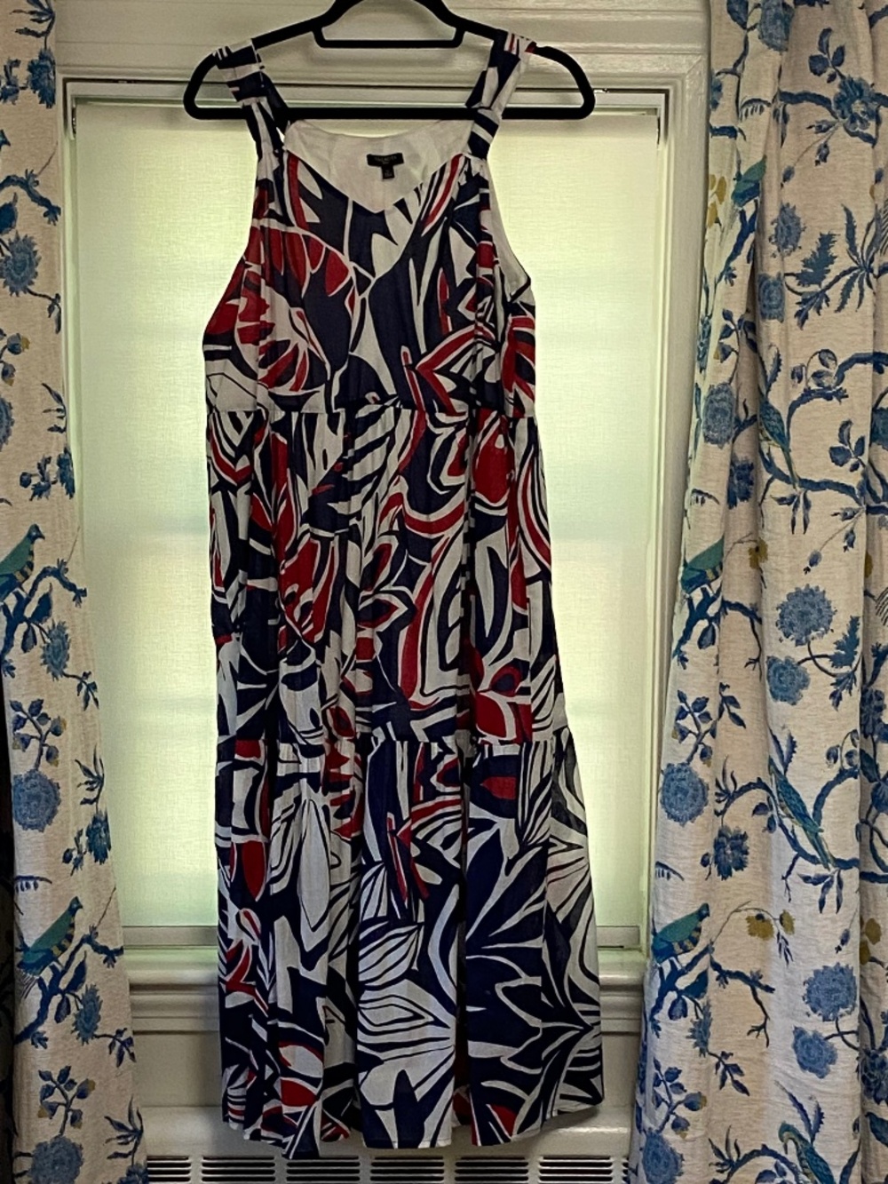 Talbots Tiered Fit and Flare Midi Dress, PL